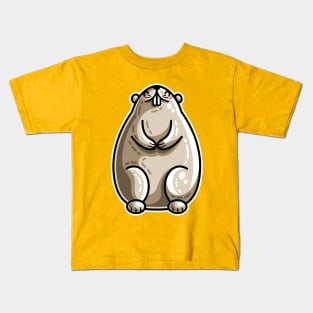 Kawaii Cute Marmot Groundhog Kids T-Shirt